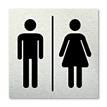 Pictogram vierkant Toiletten