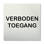 Pictogram vierkant Verboden toegang