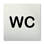 Pictogram vierkant WC