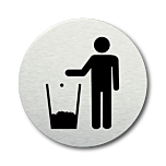 Pictogram Afval prullenbak