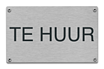 Tekstbord te huur rvs