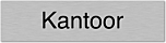 Aluminium deurbordje kantoor
