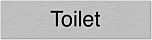 Aluminium deurbordje toilet