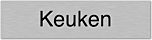 Aluminium deurbordje keuken
