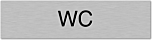 Aluminium deurbordje WC