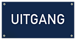 Tekstbord Kunststof Uitgang