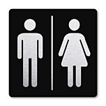 Pictogram Toiletten zwart 10 x 10 cm