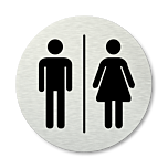 Pictogram rond Toiletten