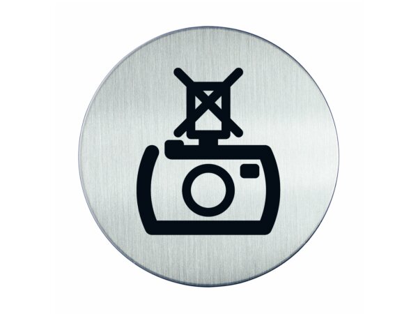 RVS pictogram Flitsen verboden