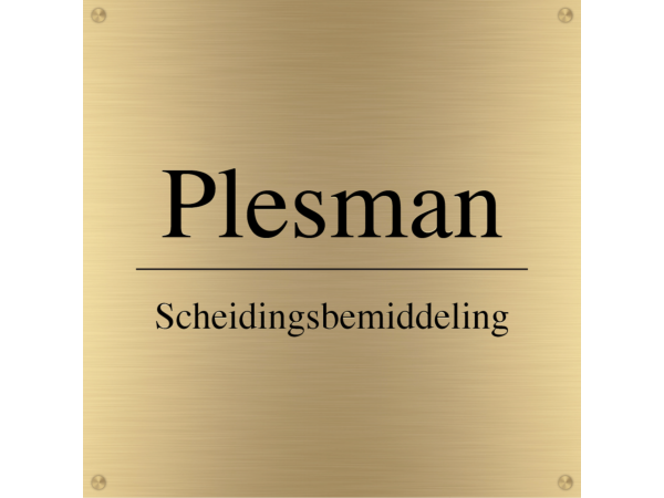 Bedrijfsnaambord Messing