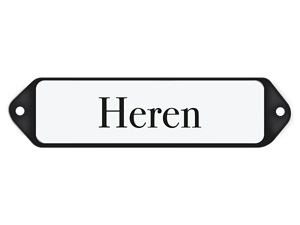 Deurbordje Heren