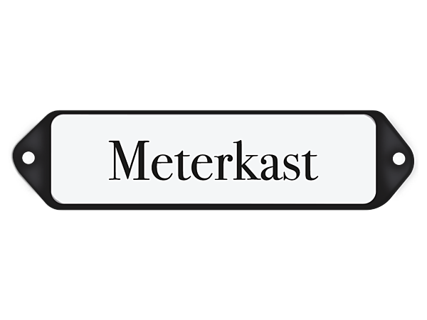 Deurbordje Meterkast 