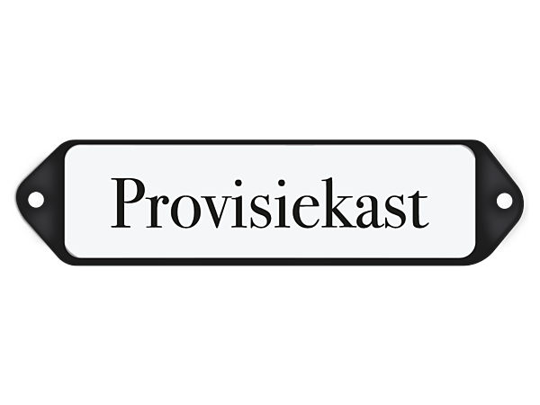 Deurbordje Provisiekast 
