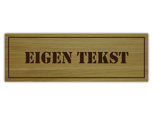 Deurbordje Eigen ontwerp