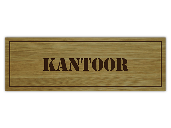 Deurbordje Kantine