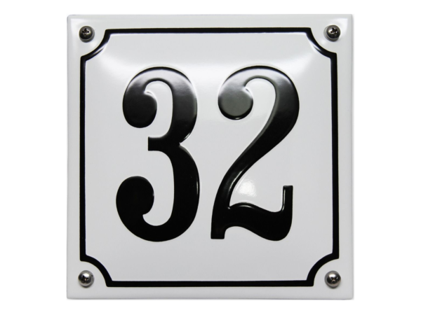 Emaille huisnummerbord