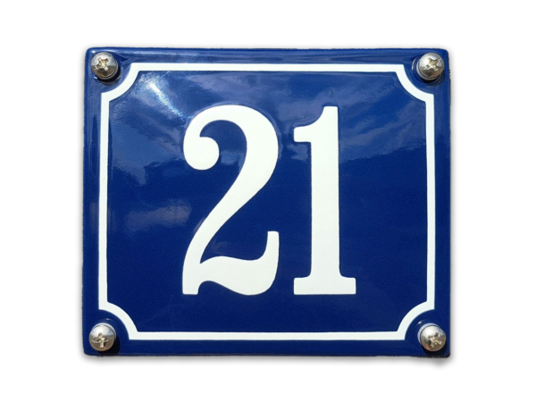 Emaille huisnummerbord