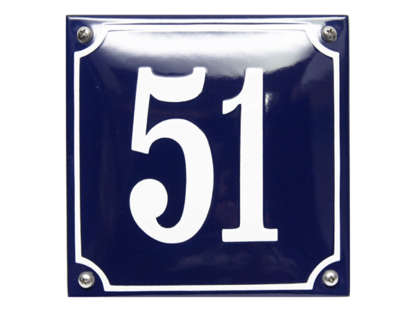 Emaille huisnummerbord