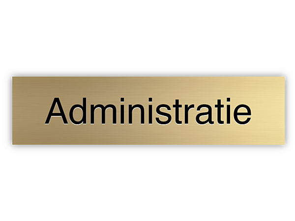 Deurbordje Administratie