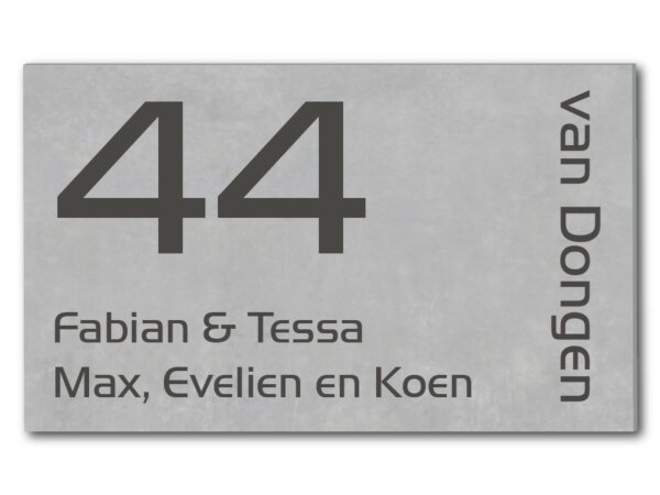 Naambord Beton