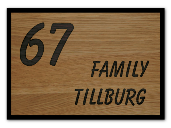 Naambord hout