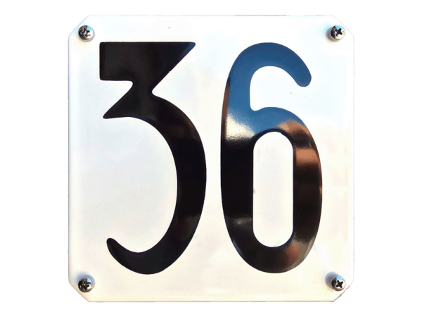 Emaille huisnummerbord oud hollands