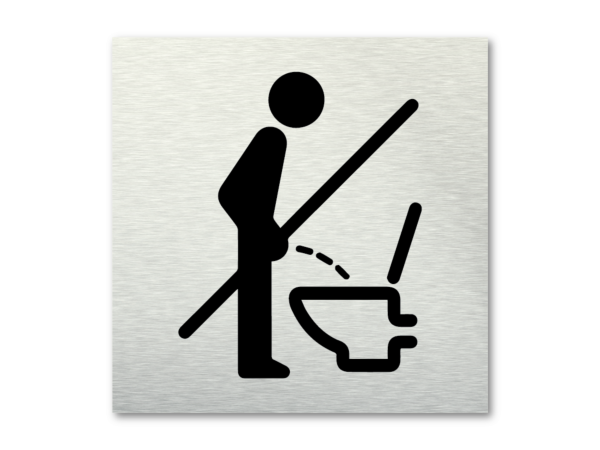 Pictogram Niet staand plassen