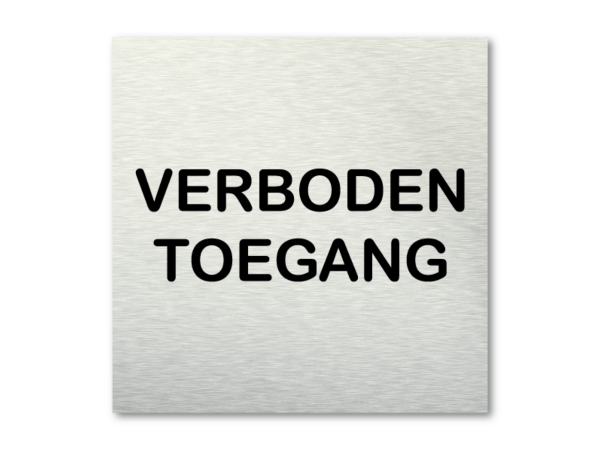 Pictogram Verboden toegang