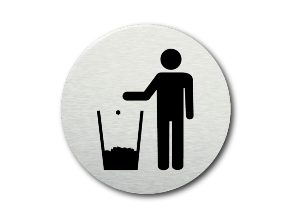 Pictogram Afval prullenbak