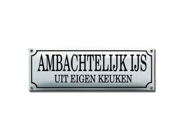 Straatnaambord emaille 