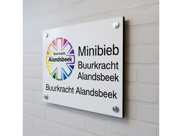 Bedrijfsnaambord Trespa op maat