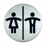 RVS pictogram toiletten