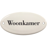 Deurbordje emaille Woonkamer