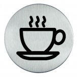 RVS pictogram Koffie, Kantine of Koffiemachine