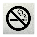 Pictogram vierkant Verboden te roken