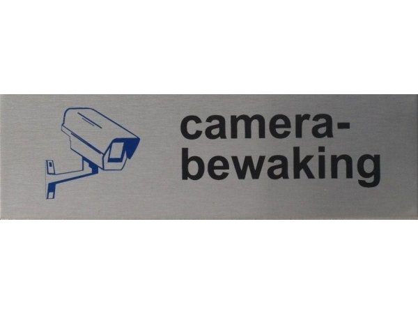 RVS pictogram Camera bewaking