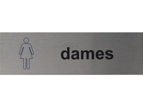 RVS pictogram wc dames