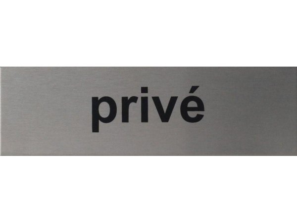 RVS pictogram Prive