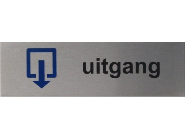 RVS pictogram Uitgang