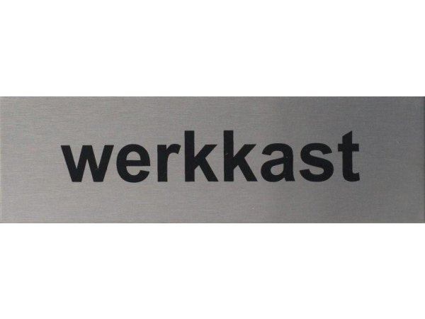 RVS pictogram Werkkast