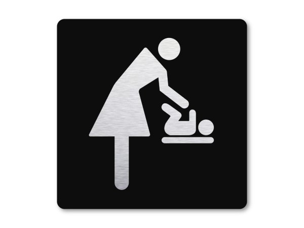 Pictogram zwart Baby verschoonruimte