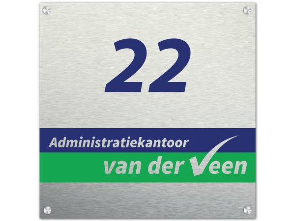 Bedrijfsnaambord AluPrint