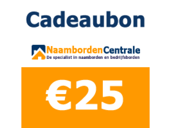 Cadeaubon 25 euro