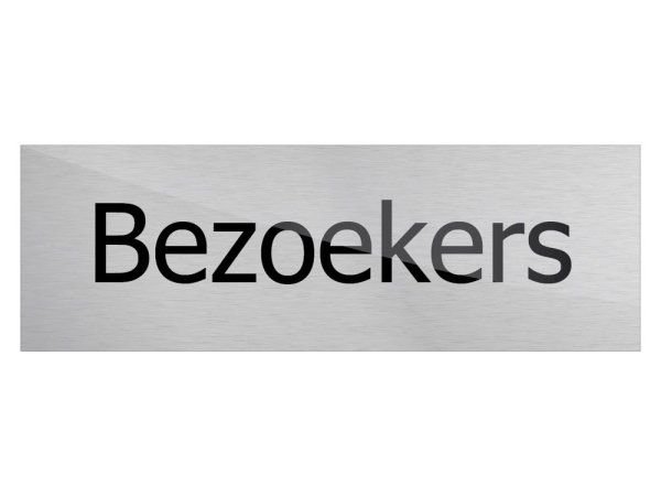 Deurbord Bezoekers