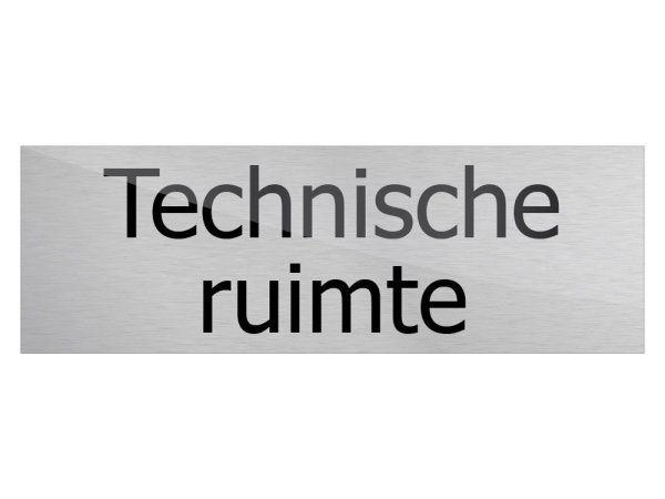 Deurbord Technische ruimte