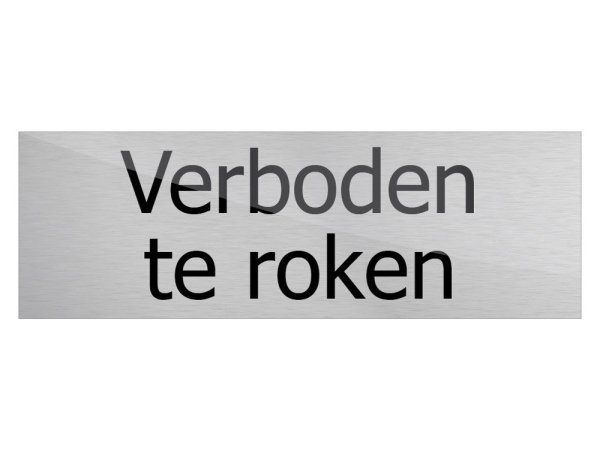 Deurbord Verboden te roken