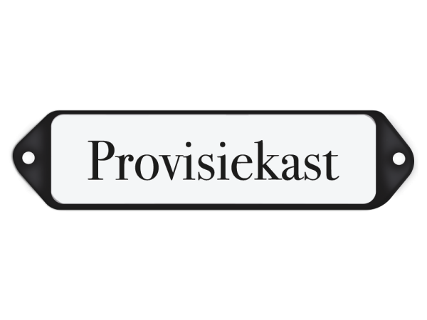 Deurbordje Provisiekast 