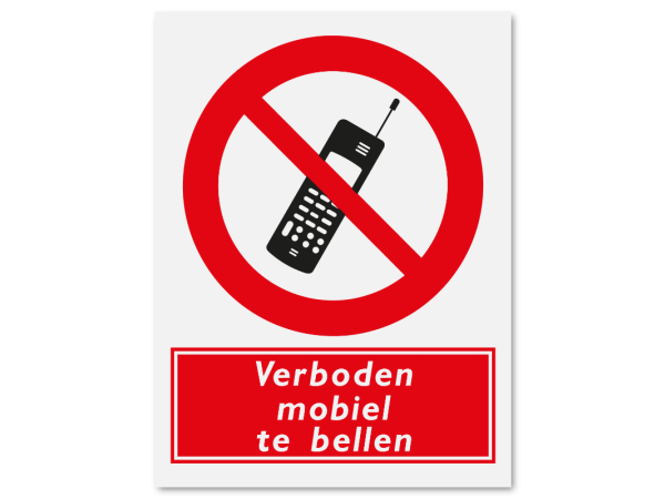 Verboden mobiel te bellen