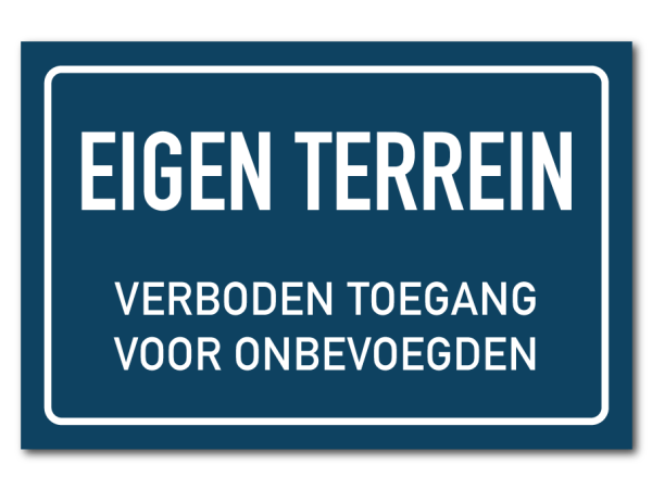 Eigen terrein