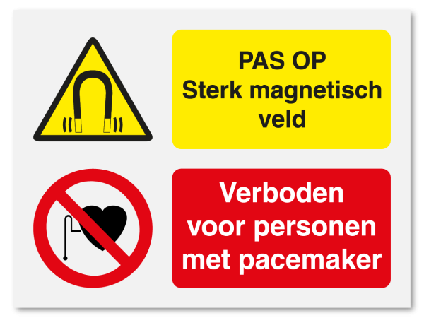 Magnetisch veld - verboden voor personen met pacemaker